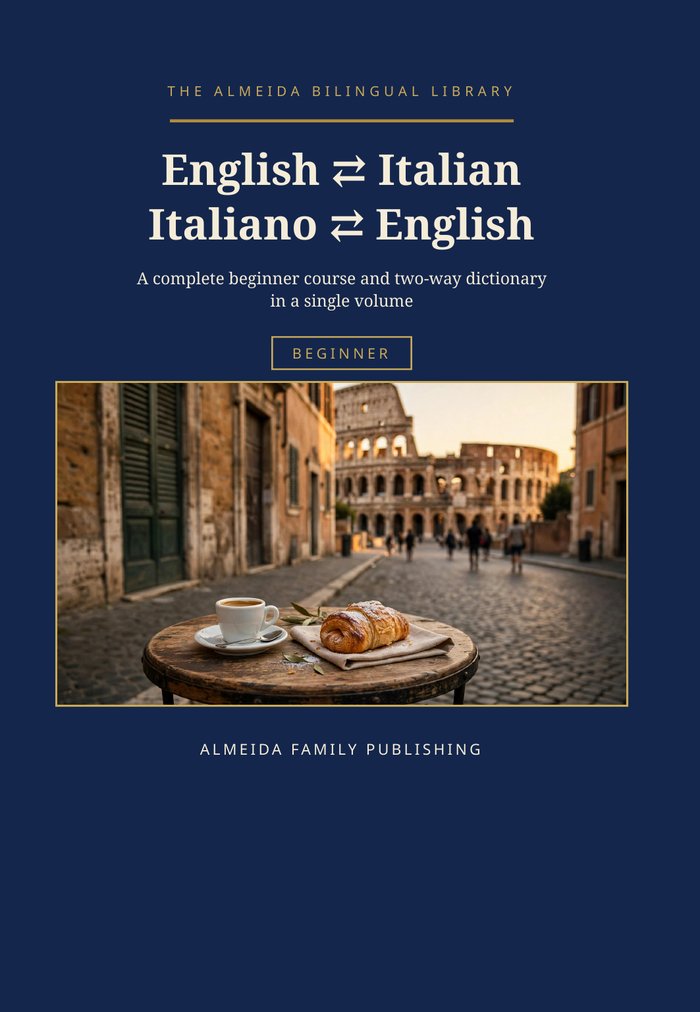 Cover of English to Italian, Italiano to English — Beginner